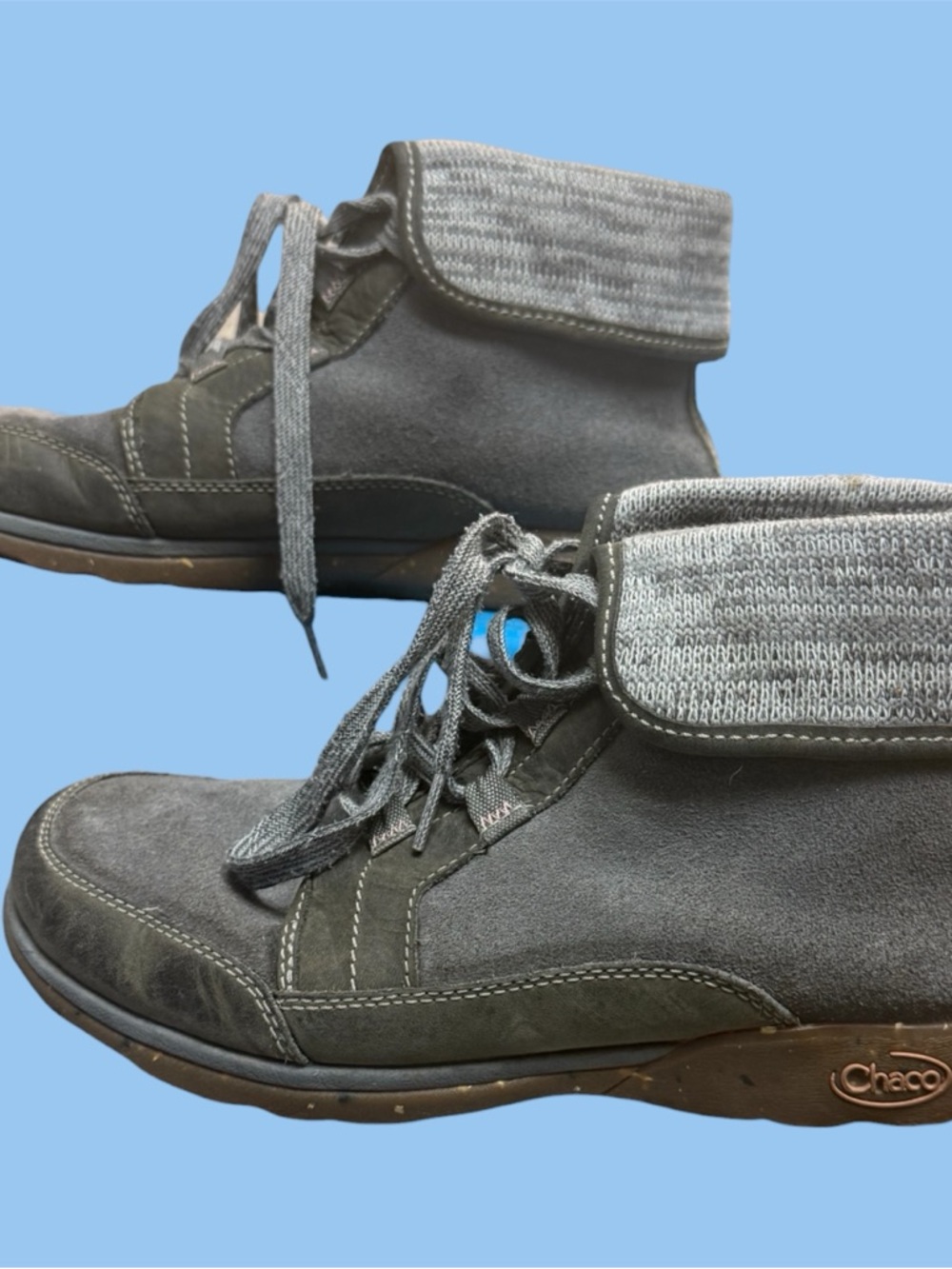 Chaco Women's Barbary Boot Grey Size 10 - Picture 1 of 6